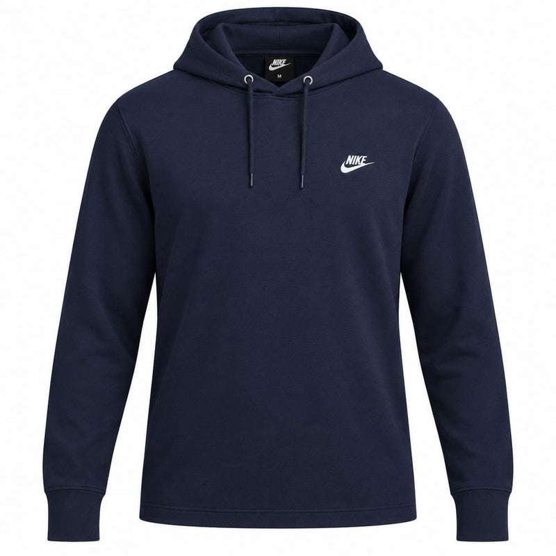 Nike Club Knit Hoodie - Obsidian/White