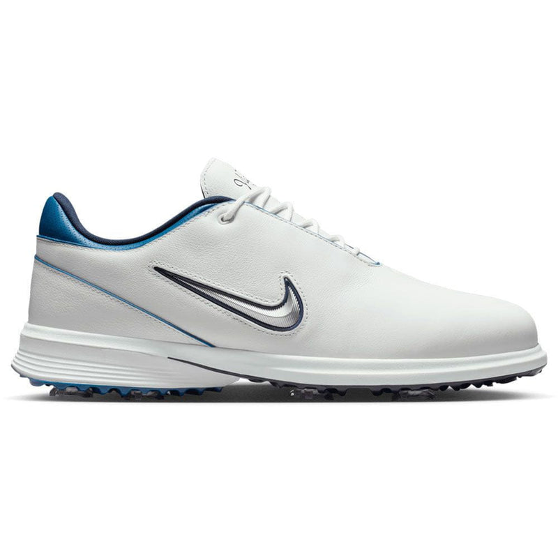 Nike Victory Tour 4 Spiked Shoes - Summit White/Metallic Silver/Court Blue