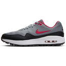 Nike Air Max 1G Spikeless Shoes - Grey/Red/Black/White