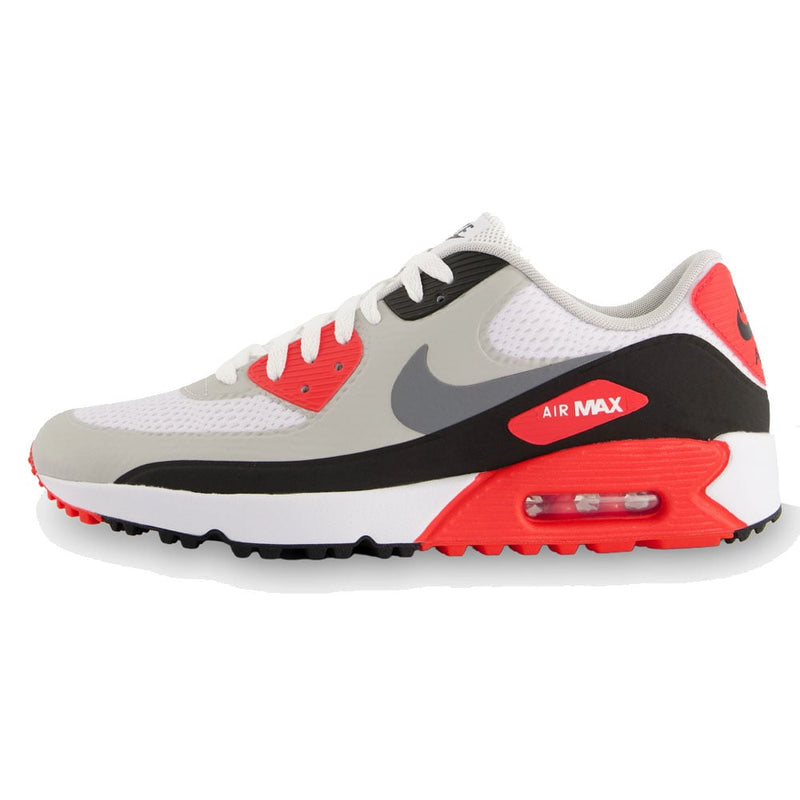 Nike Air Max 90G Waterproof Spikeless Shoes - White/Cool Grey/Black