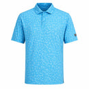 Nike Par Dri-Fit Grass Print Polo Shirt - Aurora Blue
