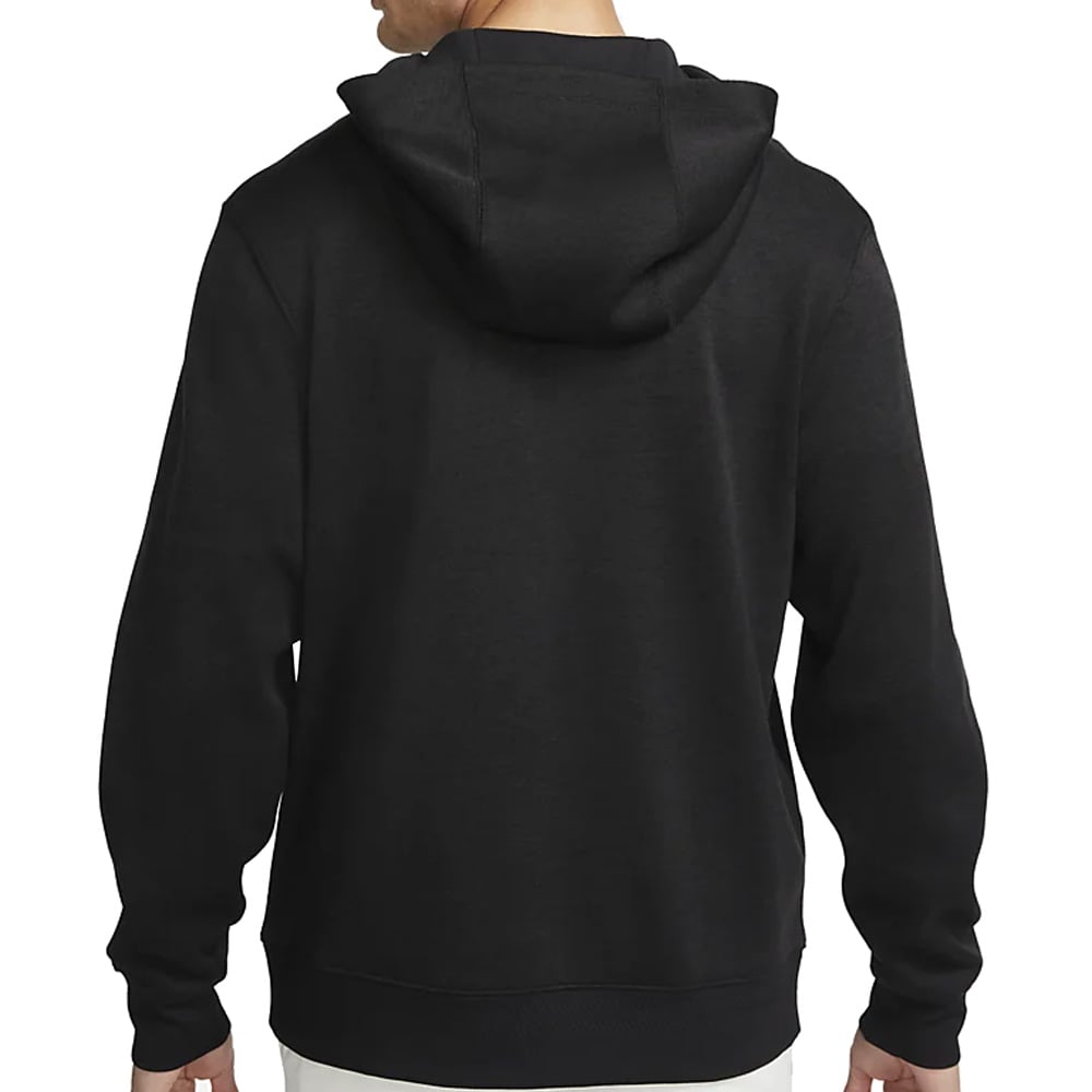 Nike Dri FIT 1 2 Zip Hoodie Black Brushed Silver