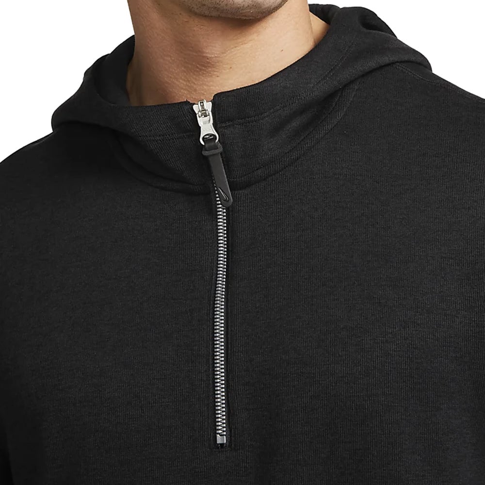 Black hoodie silver zipper sales