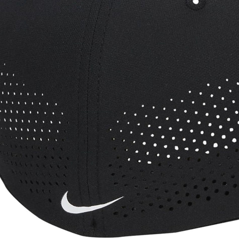 Nike Dri FIT ADV Rise Structured SwooshFlex Cap Black Anthracite Whi
