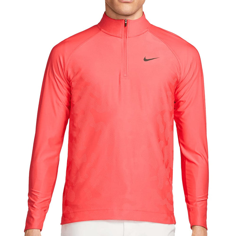 Nike Dri-FIT ADV Tour 1/2 Zip Pullover - Ember Glow/White