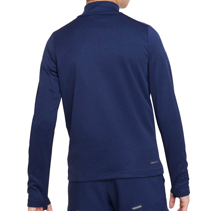 Nike Dri-FIT Multi Tech Boys 1/2-Zip Pullover - Midnight Navy/Reflective Silver