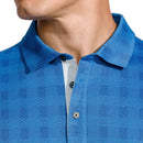 Nike Dri-FIT Plaid Polo Shirt - Blue/Silver