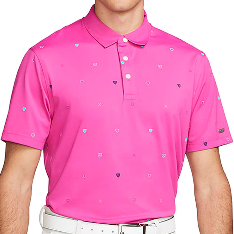 Nike Dri-FIT Player Printed Polo Shirt - Active Pink/Brushed Silver