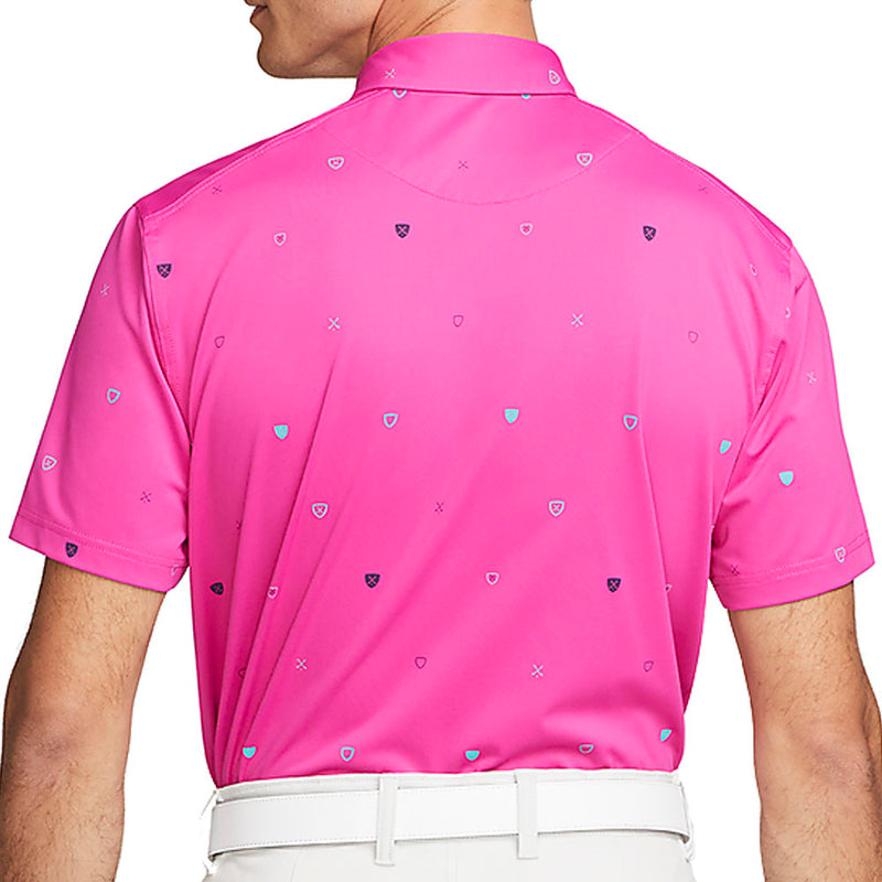 Nike Dri-FIT Player Printed Polo Shirt - Active Pink/Brushed Silver