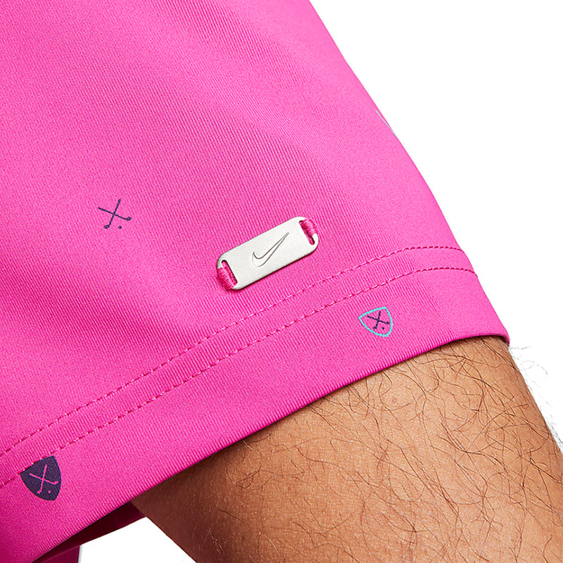 Nike Dri-FIT Player Printed Polo Shirt - Active Pink/Brushed Silver