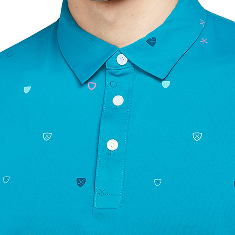 Nike Dri-FIT Player Printed Polo Shirt - Bright Spruce/Brushed Silver
