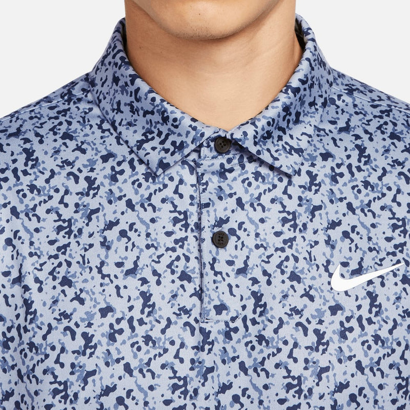 Nike Dri-FIT Tour Camo Polo Shirt - Ashen Slate/White