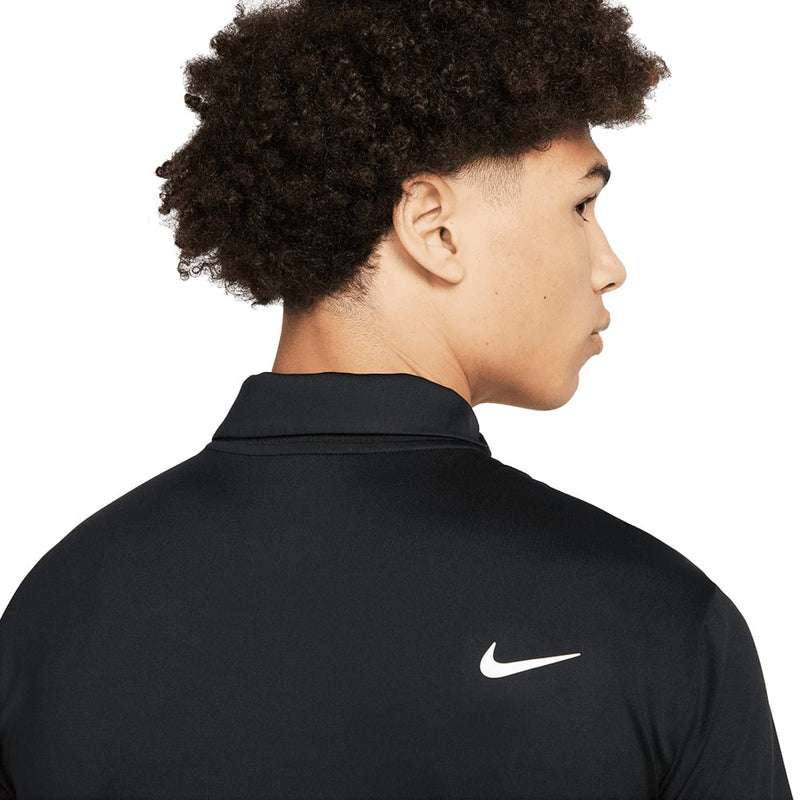 Nike Dri-FIT Tour Solid Polo Shirt - Black/White