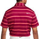 Nike Dri-FIT Tour Stripe Polo Shirt - Noble Red/Ember Glow/White