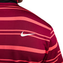 Nike Dri-FIT Tour Stripe Polo Shirt - Noble Red/Ember Glow/White