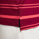 Nike Dri-FIT Tour Stripe Polo Shirt - Noble Red/Ember Glow/White