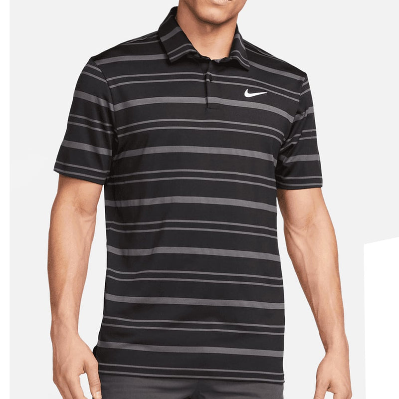 Nike striped hot sale polo
