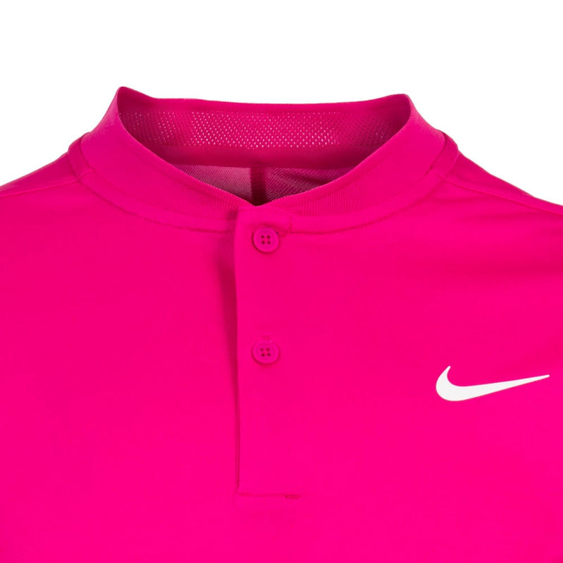 Nike Dri-FIT Victory Blade Collar Polo Shirt - Active Pink/White