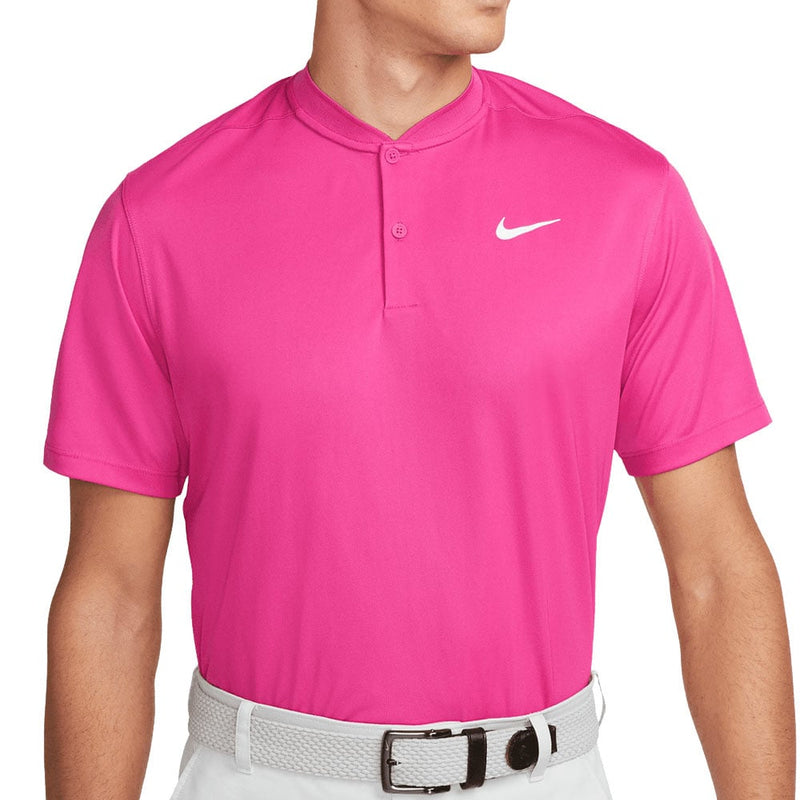 Nike Dri-FIT Victory Blade Collar Polo Shirt - Active Pink/White