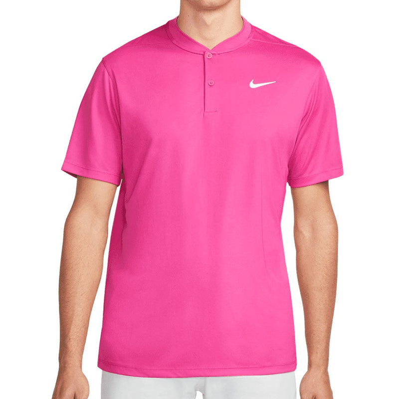 Nike Dri-FIT Victory Blade Collar Polo Shirt - Active Pink/White