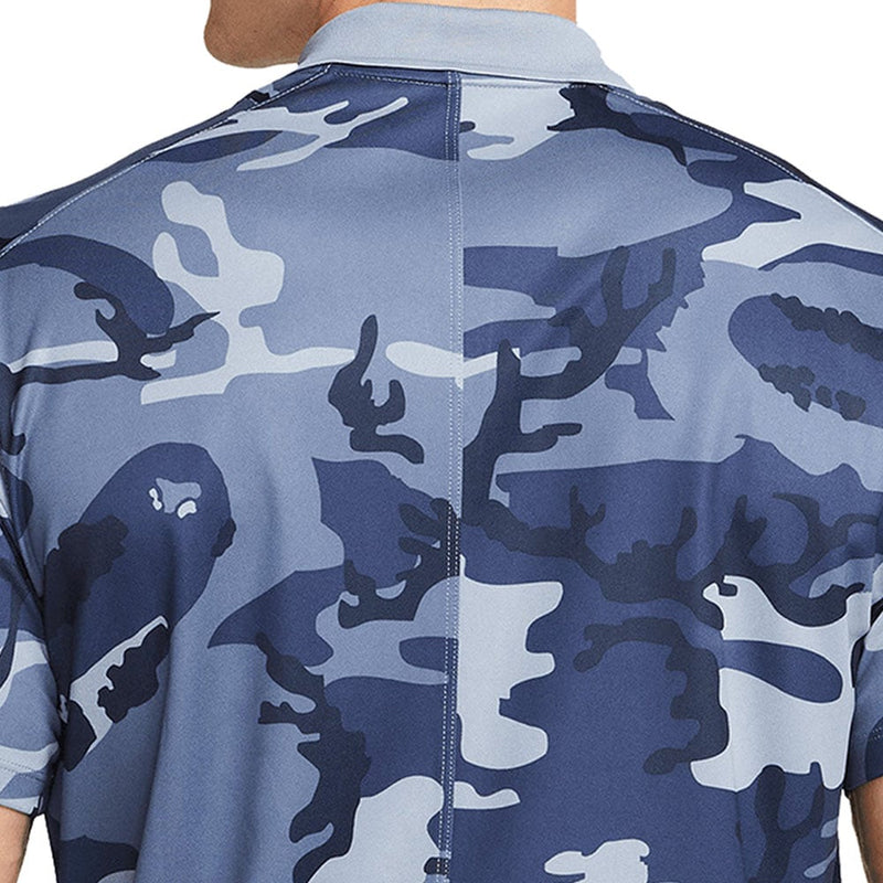 Nike Dri-FIT Victory+ Camo Polo Shirt - Ashen Slate/Diffused Blue/White
