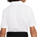 Nike Dri-FIT Victory Junior Solid Polo Shirt - White/Black