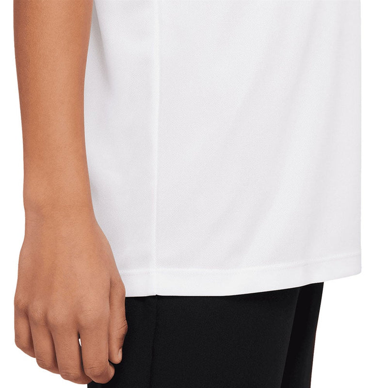 Nike Dri-FIT Victory Junior Solid Polo Shirt - White/Black