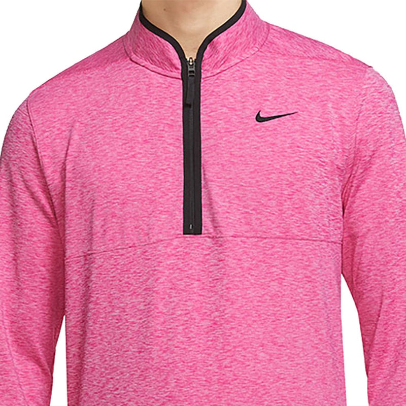Nike Dri FIT Victory 1 2 Zip Pullover Pink Pure Black
