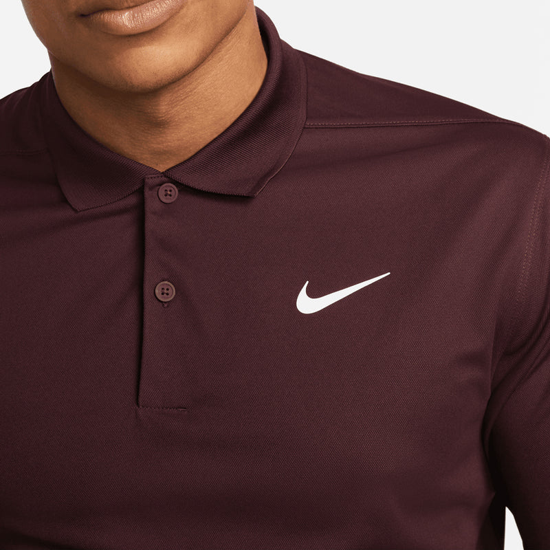 Nike burgundy polo hot sale
