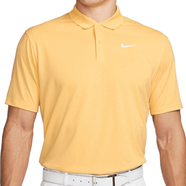 Nike Dri-FIT Victory Polo Shirt - Topaz Gold/White