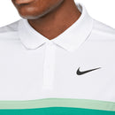 Nike Dri-FIT Victory Polo Shirt - White/Enamel Green/Neptune Green/Black