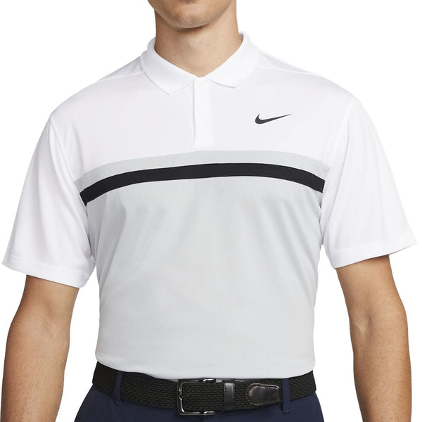 Nike Dri-FIT Victory Polo Shirt - White/Light Smoke Grey/Black
