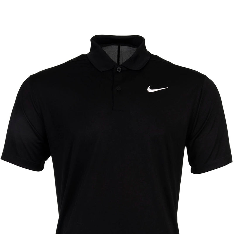 Nike Dri-FIT Victory Solid Polo Shirt - Black/White