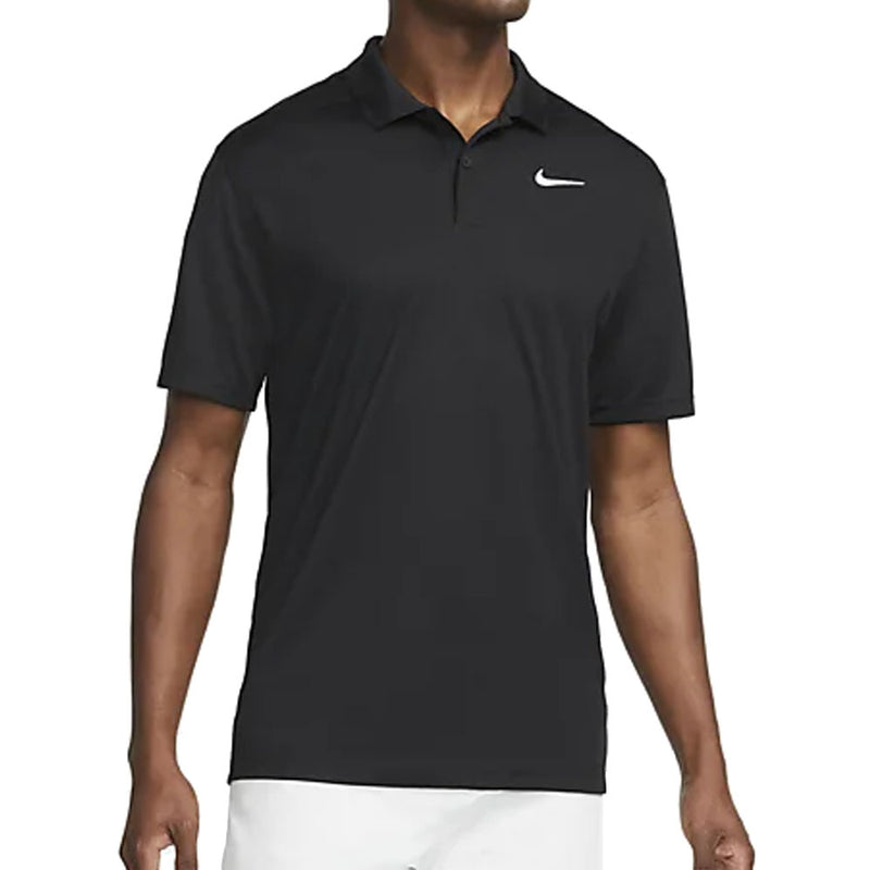 Nike Dri-FIT Victory Solid Polo Shirt - Black/White