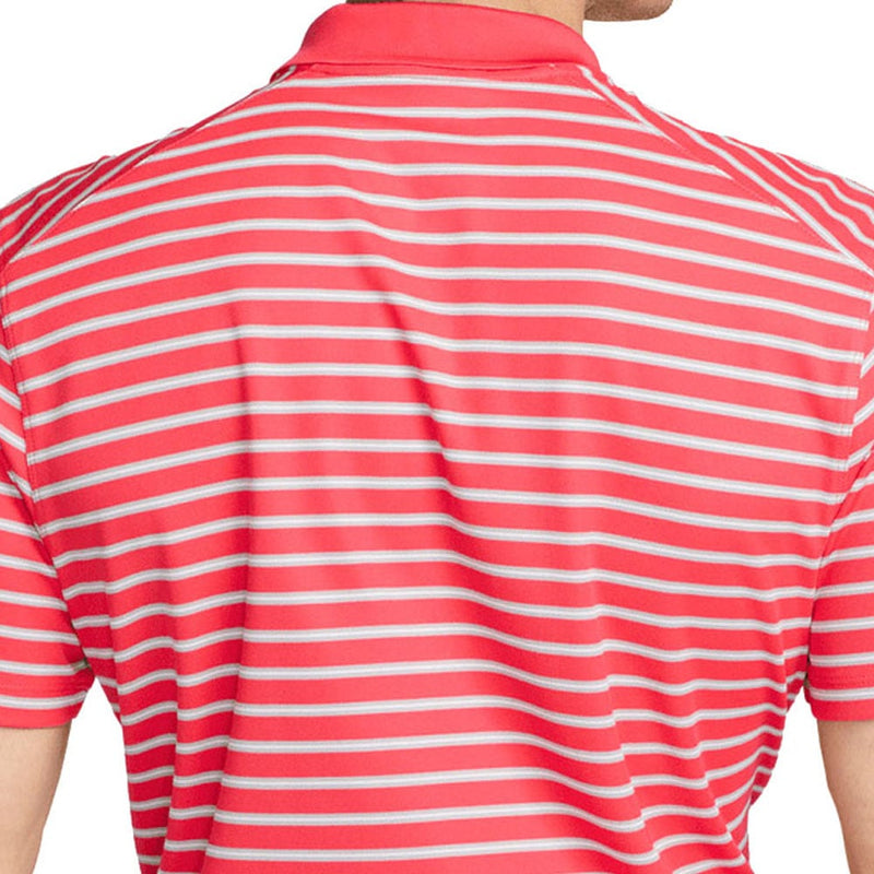 Nike Dri-FIT Victory Stripe Polo Shirt - Ember Glow/White