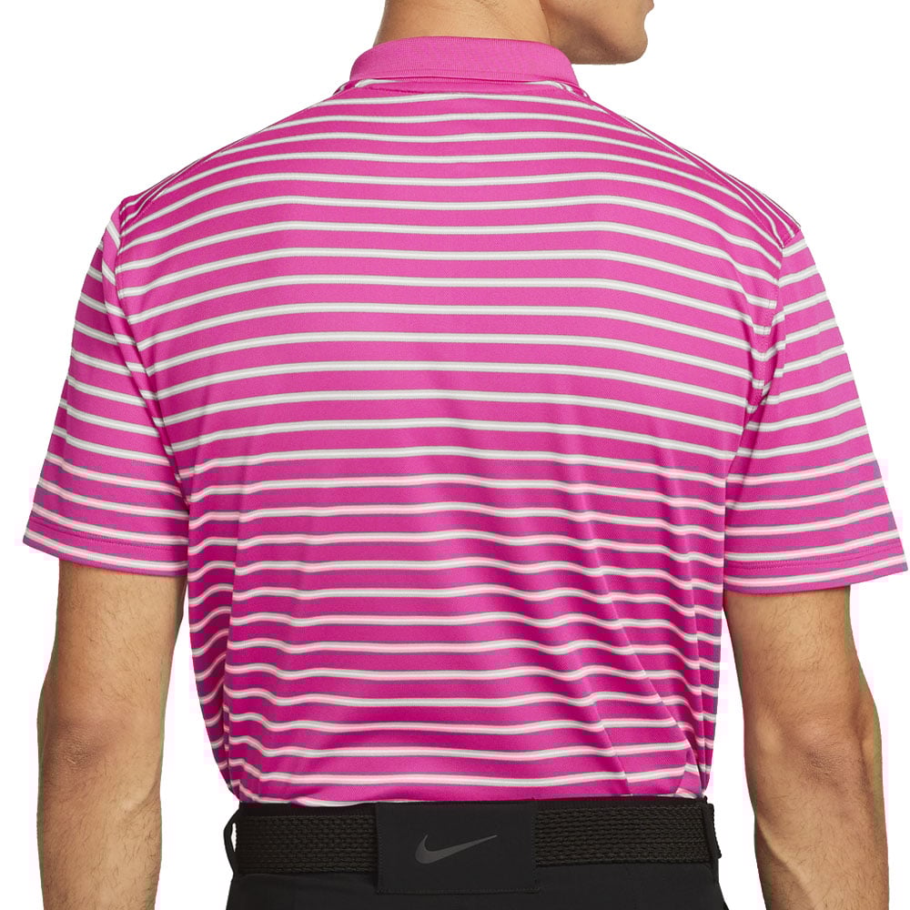 nike pink and white golf shirt