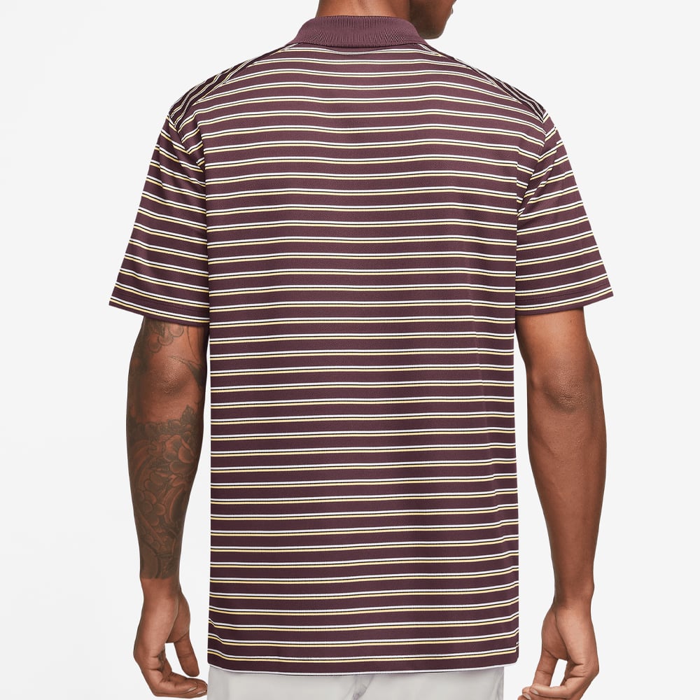 burgundy and white nike shirt