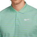 Nike Dri-FIT Victory Striped Polo Shirt - Enamel Green/White