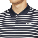 Nike Dri-FIT Victory Striped Polo Shirt - Obsidian/White