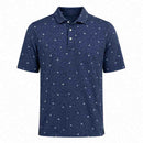 Nike Par Dri-Fit Microprint Birds Polo Shirt - Diffused Blue