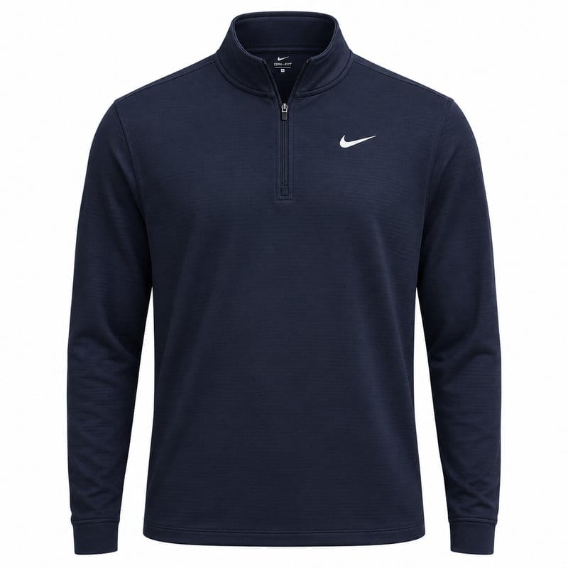Nike Therma-Fit Velocity 1/2 Zip Pullover - College Navy/White