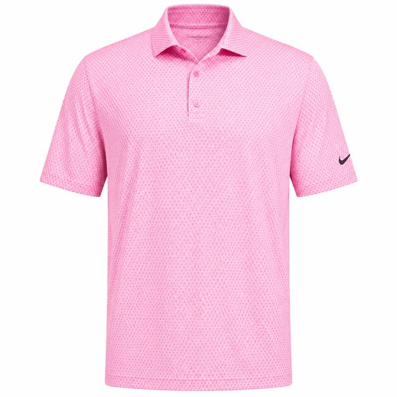Nike Dri-Fit Velocity Floral Print Polo Shirt - Pink Foam/Peony/Black