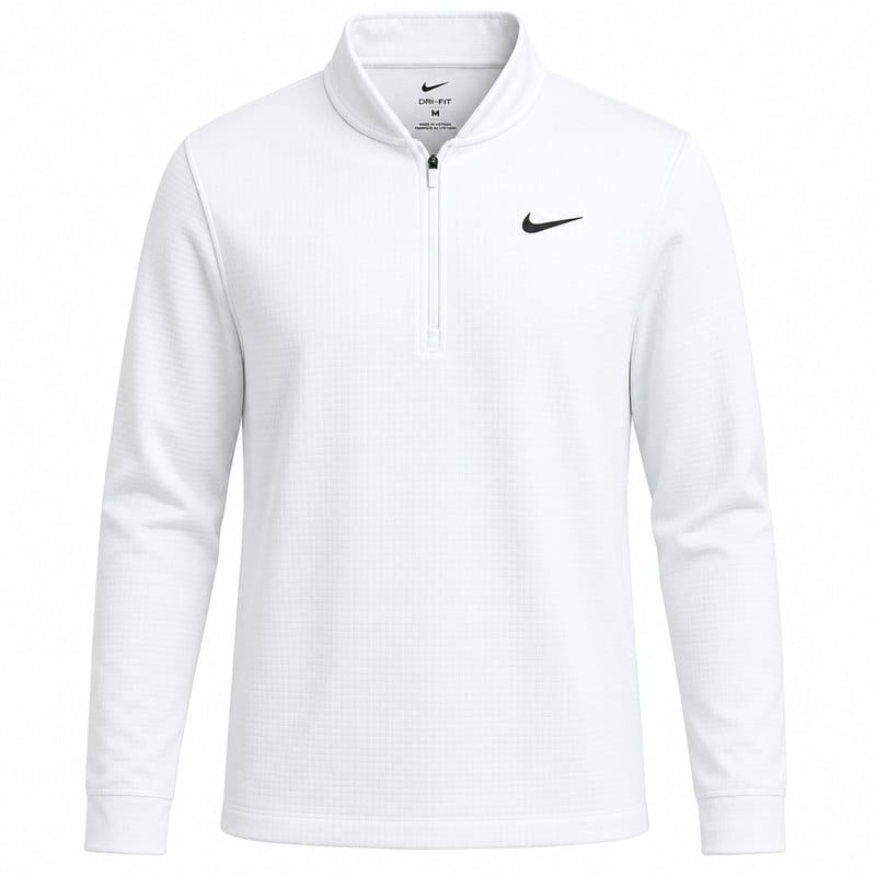Nike Velocity Therma-Fit 1/2 Zip Pullover - White/Black