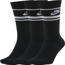 Nike Sportswear Essential Crew Socks (3 Pairs) - Black/White