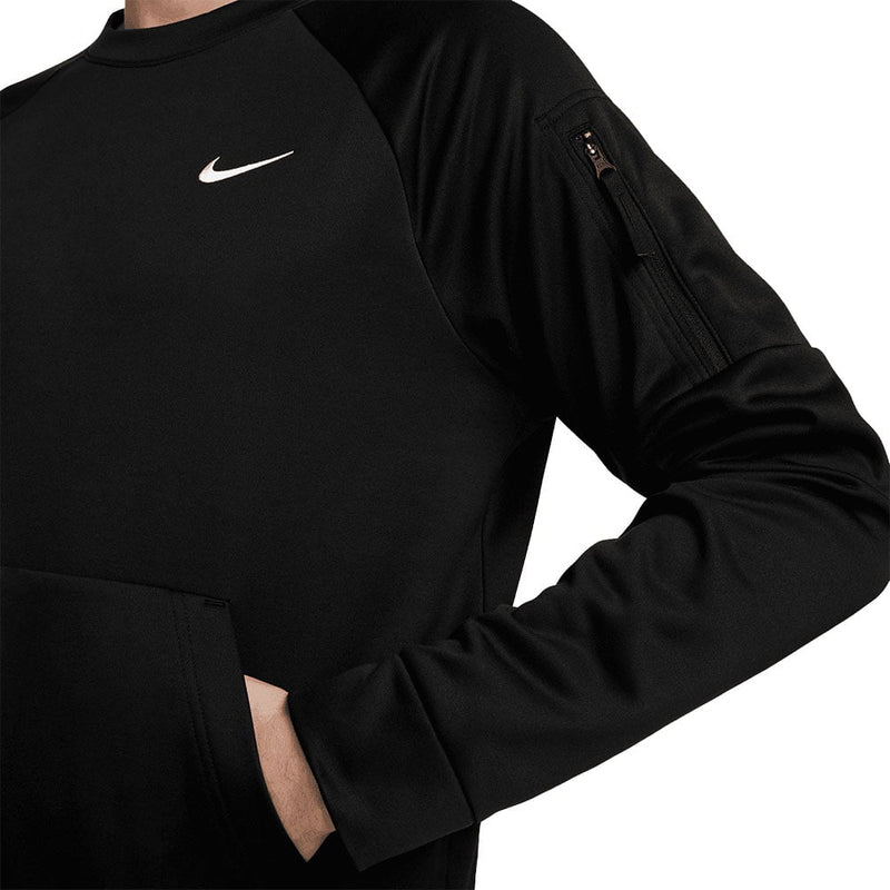 Nike Therma FIT Crewneck Sweater Black White