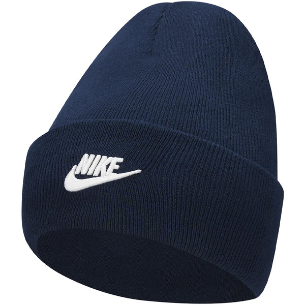 Nike Utility Beanie Hat - Midnight Navy/White