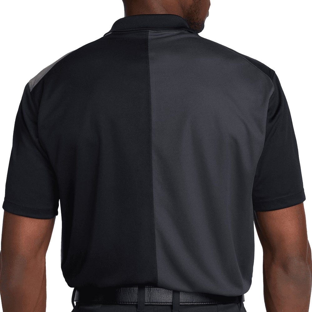 Nike Victory Dri FIT Polo Shirt Black Smoke Grey Dark Smoke Grey White
