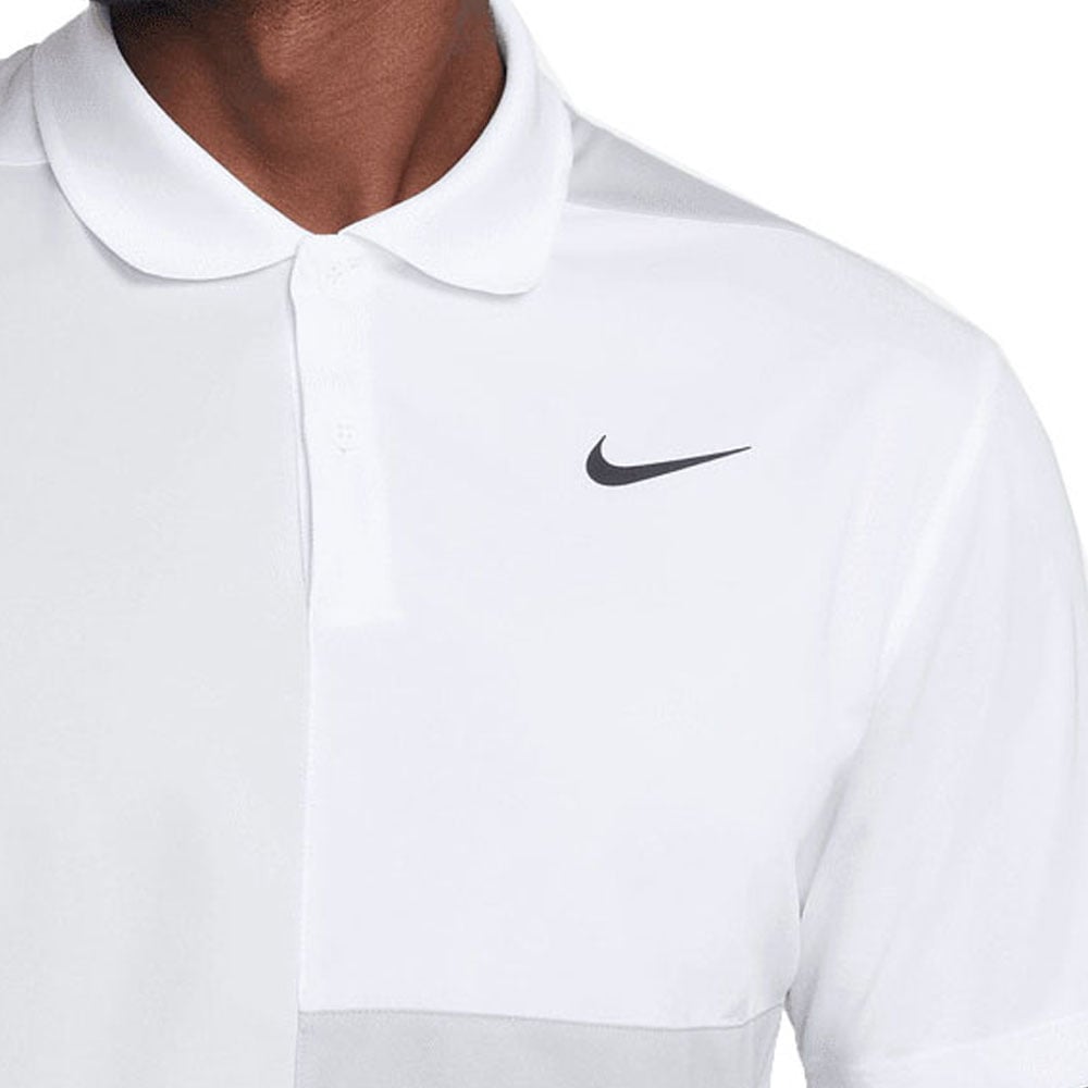 Nike Victory Dri FIT Polo Shirt White Light Smoke Grey Photon Dust