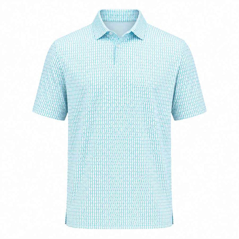 Nike Dri-Fit Velocity Printed Polo Shirt - White/Blue