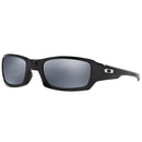 Oakley Fives Squared Sunglasses - Black Iridium Polarized Lens - Polished Black Frame